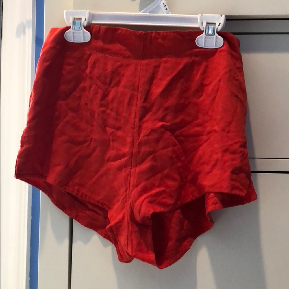 UO zip up shorts